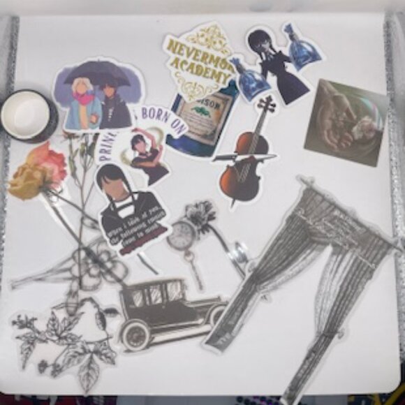 🖤Wednesday Addams Junk Journal Kit: A Spooky DIY Crafting Adventure New🖤 - Picture 4 of 13